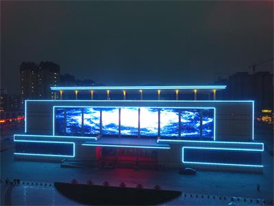 宁津文化艺术中心点光源透明网屏